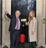  ??  ?? Boris Johnson and his fiancée Carrie Symonds (pictured, entering No 10) announced the birth of a ‘healthy baby boy’ in a London hospital this week.