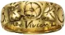  ??  ?? Gold wedding ring Inscribed ‘Laurence Olivier Vivien Eternally’. Estimate: £400 to £600