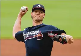  ?? CURTIS COMPTON/CCOMPTON@AJC.COM ?? Will Mike Soroka show enough good stuff to take the open spot in the pitching rotation? He hasn’t pitched an MLB inning since Aug. 3, 2020.