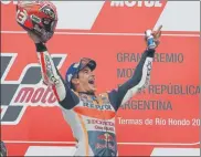  ?? REPSOLMEDI­A ?? Márquez Ganó en Argentina y en otras cuatro más