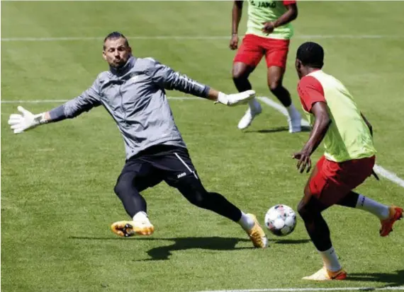  ?? FOTO RAFC MEDIA ?? Davino Verhulst aan het werk op training.