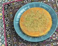  ?? Victor Besa / The National ?? Kunafa with cream by Mona Zaki