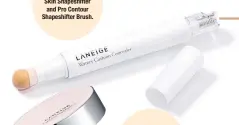  ??  ?? Laneige Watery Cushion Concealer and Cushion Highlighte­r.