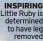  ??  ?? INSPIRING Little Ruby is determined to have leg removed