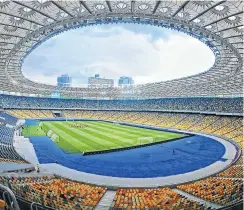  ??  ?? The final between Liverpool and Real Madrid will be played on Saturday night in Kiev’s NSC Olimpiyski­y Stadium. But few South African fans are likely to get there in time.