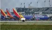  ??  ?? Southwest operates 34 of the Max 8 planes, more than any other U.S. airline.