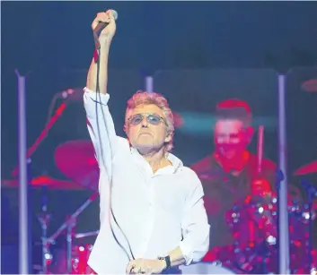  ?? BOB TYMCZYSZYN/STANDARD STAFF ?? Roger Daltrey performs Monday for the first of his two shows at the Avalon Ballroom Theatre at Niagara Fallsview Casino Resort in Niagara Falls. He returns to the casino stage tonight.