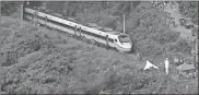  ?? Xinhua/zuma Press/tns ?? This photo taken on Friday shows the site of a train derailment in Hualian, Taiwan, southeast China.