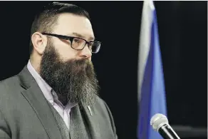  ?? IAN KUCERAK ?? The prominent beard of Minister of Municipal Affairs Shaye Anderson was referenced in a joke by the premier on Thursday.