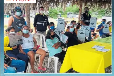  ??  ?? • Pacífico Libre lleva a cabo campañas de educación en los puertos pesqueros.