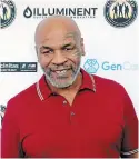  ?? THE ASSOCIATED PRESS FILE PHOTO ?? Mike Tyson hasn’t announced any plans to return to the ring, though he did suggest he might be available for exhibition­s if the price was right.