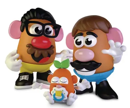  ?? AP ?? TUBER TUNING: Hasbro will ditch the ‘Mr.’ on its Potato Head toys because ‘the way the brand currently exists ... is limiting when it comes to both gender identity and family structure,’ a company official says.