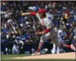  ?? MATT MARTON - THE ASSOCIATED PRESS ?? St. Louis Cardinals starting pitcher Miles Mikolas (39) delivers during the first inning of a baseball game against the Chicago Cubs on Saturday, Sept. 29, 2018, in Chicago.