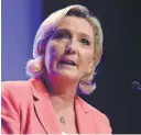  ?? PHOTO D’ARCHIVES, AFP ?? Marine Le Pen, présidente du Rassemblem­ent national, en France.