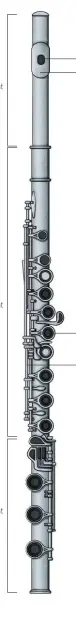  ??  ?? A diagram showing what makes up the three sections of the instrument, called joints.