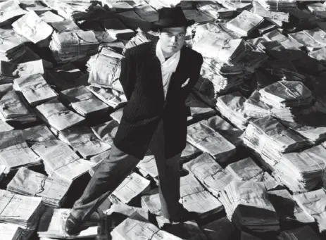  ?? EVERETT COLLECTION ?? A still from the highly praised ticket-sale dud Citizen Kane, which Orson Welles co-wrote, directed, produced and starred in when he was just 25 years old.