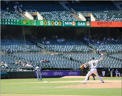  ?? RAY CHAVEZ — BAY AREA NEWS GROUP ?? Nearly half of the A's 20home games this season have had crowds of fewer than 5,000fans.