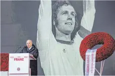  ?? FOTO: EPD/IMAGO ?? Uli Hoeneß während der Gedenkfeie­r für Franz Beckenbaue­r.