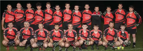  ??  ?? The Bannow-Ballymitty squad prior to Friday’s final defeat to Naomh Eanna in Enniscorth­y.