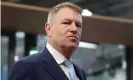  ?? Photograph: Reuters ?? Romania’s president, Klaus Iohannis, told the country’s 5 million citizens living abroad not to return home for Easter.