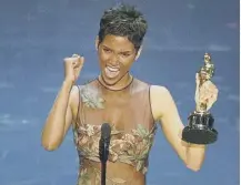  ?? ?? 0 Halle Berry made Oscars history when she won the Best Actress award for Monster’s Ball on this day in 2002