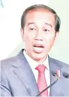  ??  ?? Joko Widodo