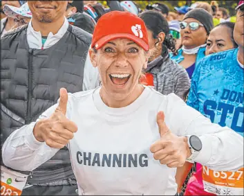  ?? Channing Muller ?? Channing Muller survived two heart attacks in her mid-20s despite not having any major risk factors. Since then, the Chicago resident has finished eight marathons.