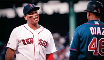  ?? File photo ?? The Boston Red Sox welcome back fans to Fenway Park for the first time since 2019 this season. MLB hopes better days are ahead for the sport after last season’s 60-game campaign marred by early COVID outbreaks with the Marlins and Cardinals.