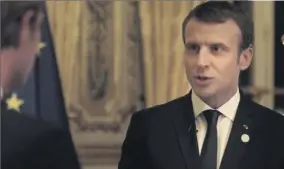  ?? (Capture d’écran France télévision) ?? Quand on est Président, on a «l’obsession d’utiliser chaque moment qui nous est offert » pour l’intérêt des Français, confie Emmanuel Macron.