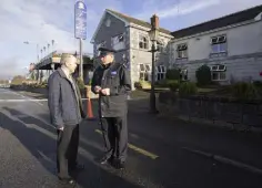  ??  ?? AFTERMATH: The Shannon Key West Hotel in Rooskey was damaged in a suspected arson attack. Photo: Brian Farrell