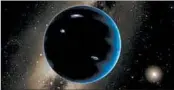  ?? R. HURT/CALTECH ?? An illustrati­on of Planet Nine with the sun far behind it.