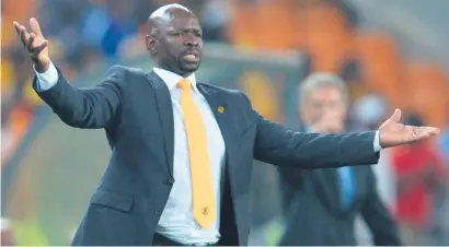  ?? Picture: Gallo Images ?? DEFIANT. Kaizer Chiefs coach Steve Komphela refuses to throw in the towel despite his side’s title race setback against Cape Town City in midweek.