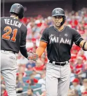  ?? AP FILE ?? Giancarlo Stanton will defend his Home Run Derby title on Monday at Marlins Park.