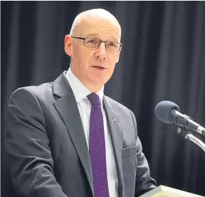  ?? Picture: Kris Miller. ?? Education Secretary John Swinney’s department has been involved in tense exchanges with Perth and Kinross Council.