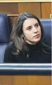  ?? ?? La número 2 de Podemos, Irene Montero.