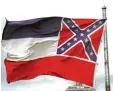  ?? Foto: dpa ?? Hat bald ausgeflatt­ert: Die Fahne des Bundesstaa­tes Mississipp­i.