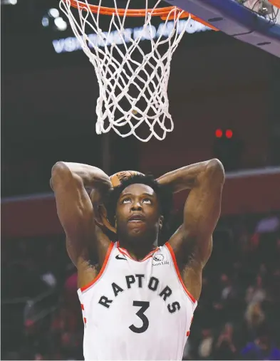  ?? TIM FULLER / USA TODAY SPORTS FILES ?? Go-to defender OG Anunoby was a first-round draft pick by the Toronto Raptors in 2017.