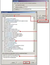  ??  ?? Create rules that block spam, in addition to a number of other handy tasks, based on specific criteria that you set