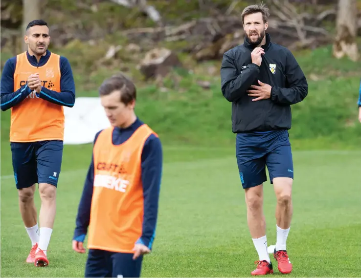  ?? Bild: Daniel Stiller ?? Mattias Bjärsmyr i träning med IFK Göteborg.