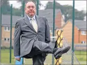  ?? Picture: Andrew Milligan/PA ?? KICKING AROUND: Alex Salmond played football in Rutherglen and also met with his cabinet.