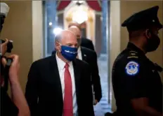  ?? Erin Schaff/The New York Times ?? Postmaster General Louis DeJoy, a Republican megadonor and Trump appointee, arrives for a meeting on Capitol Hill on Aug. 5.