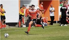  ?? Pic: Nick Francis ?? Jack Roberts in action for Conwy Borough against Cefn Albion