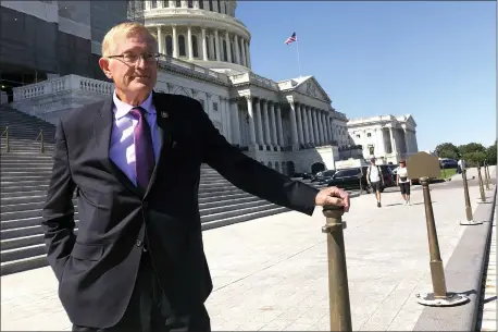  ?? ALAN FRAM — THE ASSOCIATED PRESS ?? Rep. Paul Cook, R-Calif., poses for a photo outside the U.S. Capitol in Washington, Thursday.