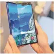  ?? FOTO: DPA ?? Ein Samsung Galaxy Fold Tablet Smartphone.