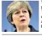  ??  ?? Theresa May wrote in yesterday’s Daily
Telegraph that she would not tolerate attempts to put the brakes on Brexit