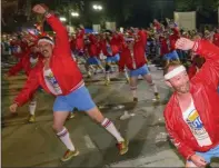  ??  ?? The 610 Stompers, a dancing group who claim to be ordinary men with extraordin­ary moves, dance.