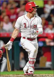  ?? JAMIE SABAU / GETTY IMAGES ?? Scooter Gennett can become a free agent after this season. He’d love to stay in the city where his career took off, but the Reds haven’t offered a deal.