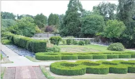  ?? ?? A file picture of the gardens under refurbishm­ent at Annes Grove.