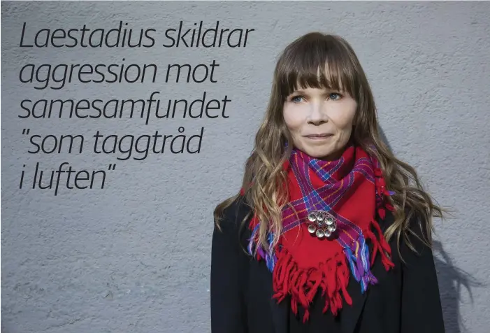  ?? FOTO: ELISABETH OHLSON ?? ”Att vara same är att bära sin historia
■ med sig, att stå inför den tunga ryggsäcken som barn och välja att bära den eller inte”, skriver AnnHelén Laestadius i sin första roman för vuxna.