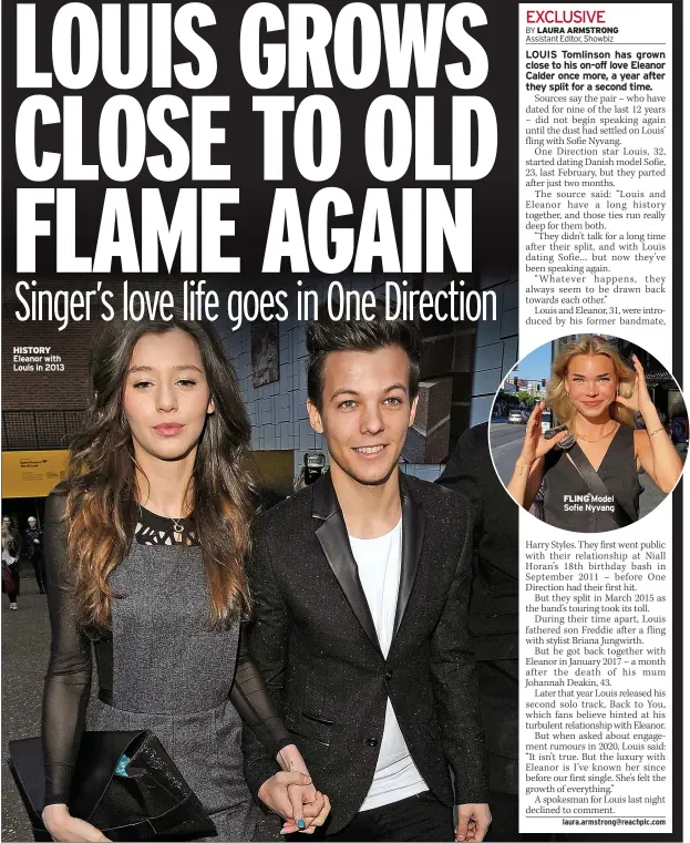  ?? ?? HISTORY Eleanor with Louis in 2013
FLING Model Sofie Nyvang